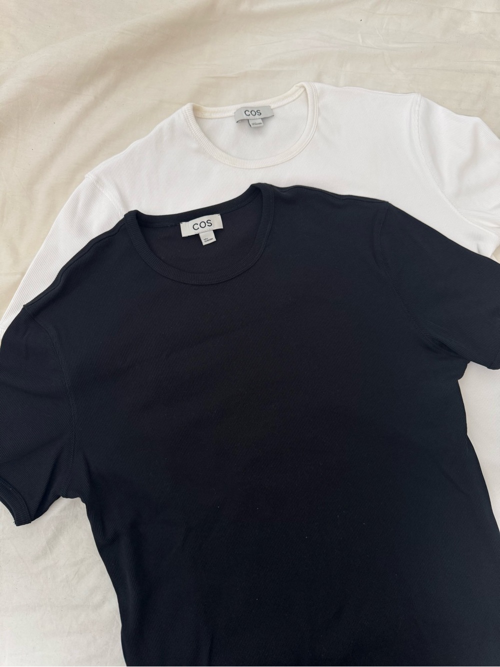 COS Ribbed Cotton T-Shirt 2-Pack